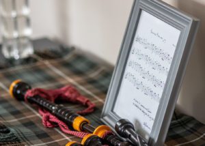 The finished piece of music, once printed can be framed as a beautiful bespoke wedding gift